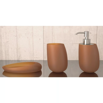 KLEISS SET COGNAC - Countertop Vetro Freddo® soap dish by Glass Design - view 3